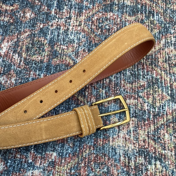 J. Hillburn Suede Leather Belt - Picture 2 of 4